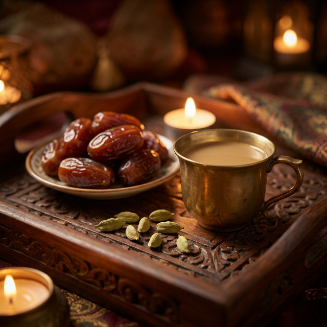 قهوة عربية وتمر